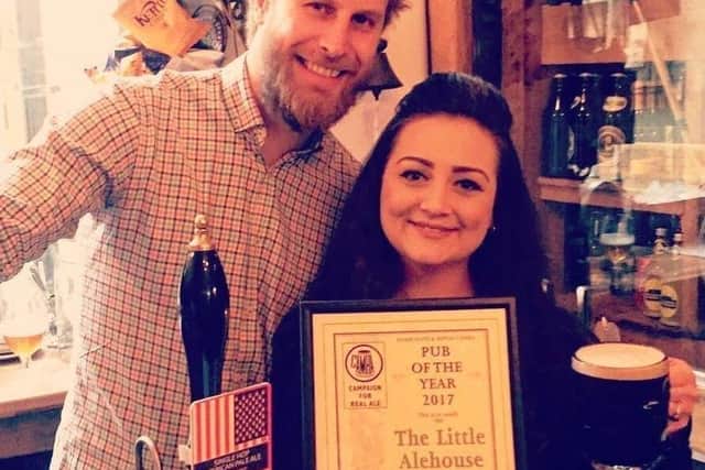 Hit hard again by Covid rules - Owners Rich and Danni Park at The Little Ale House in Harrogate.
