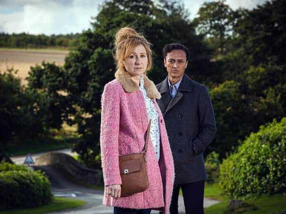 Laurel Thomas (played by Charlotte Bellamy) and her partner Jai (Chris Bisson) make the heart-breaking call to terminate their pregnancy in the hard-hitting Emmerdale storyline that is due to start this week. Picture: ITV.