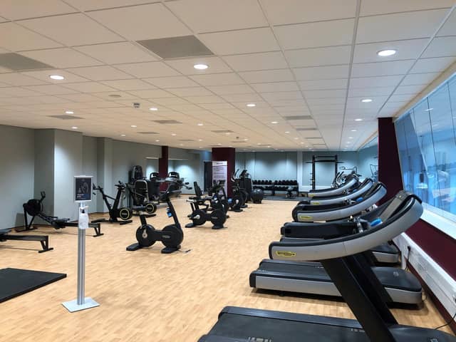 Ripon Leisure Centre will reopen its new-look gym as work on a new six-lane swimming pool and refurbishments continue. Photo: HBC.