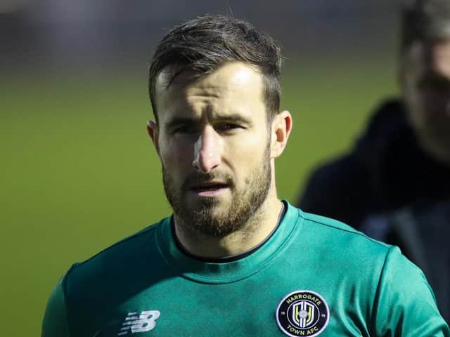 Harrogate Town goalkeeper James Belshaw. Pictures: Matt Kirkham