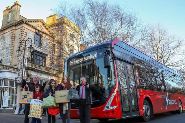 Flashback to 2019 when Harrogate BID first launched its support for Harrogate Bus Company's free bus trips into the town centre in the festive season.