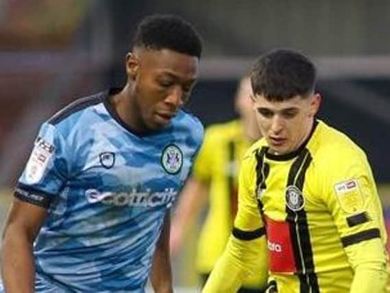 Harrogate Town were edged out by Forest Green Rovers at the EnviroVent Stadium. Pictures: Matt Kirkham
