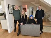 Harrogate Film Society - Flashback to before Covid when members Henry Thompson ,Karen Bridgett and Brian Madden were shooting a short movie. Also pictured is  Marthe Taylor, actor and production assistant.