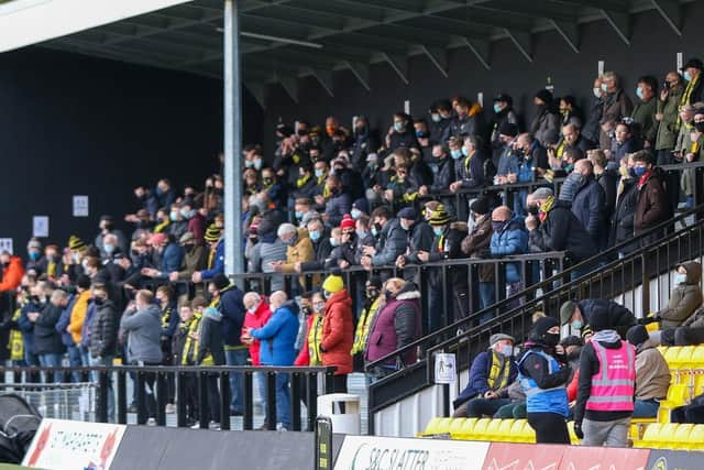 Saturday saw supporters allowed back inside the EnviroVent Stadium for the first time since March.