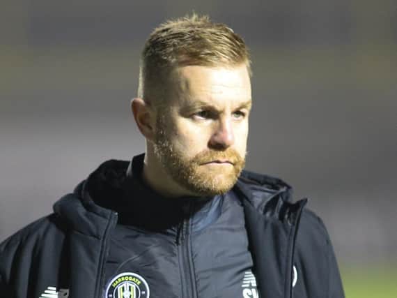 Harrogate Town manager Simon Weaver. Pictures: Matt Kirkham