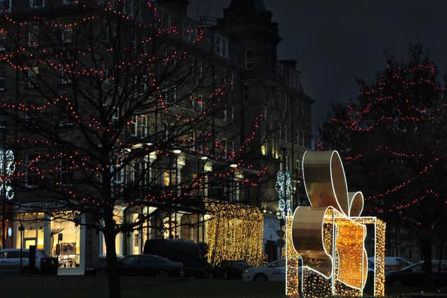 The spectacular Harrogate BID-supported Christmas lights.