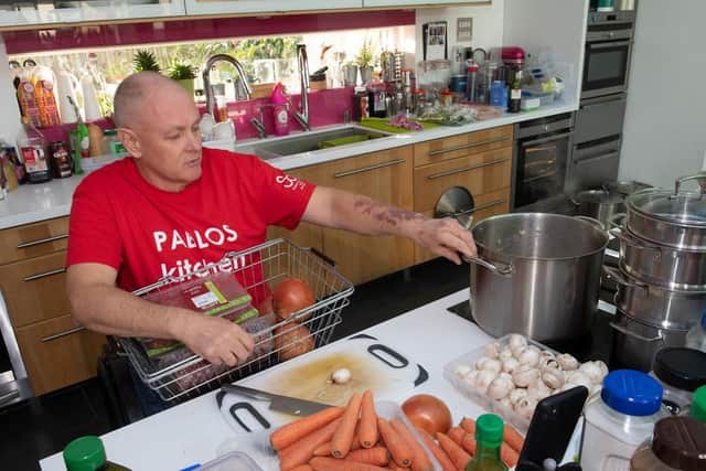 Paul has made over 7,500 meals during lockdown