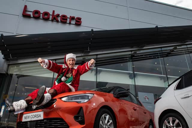 Santa's looking good at Lookers - Families across Harrogate can get their hands on last minute tickets for Car Park Panto at Great Yorkshire Showground on Thursday December 31.