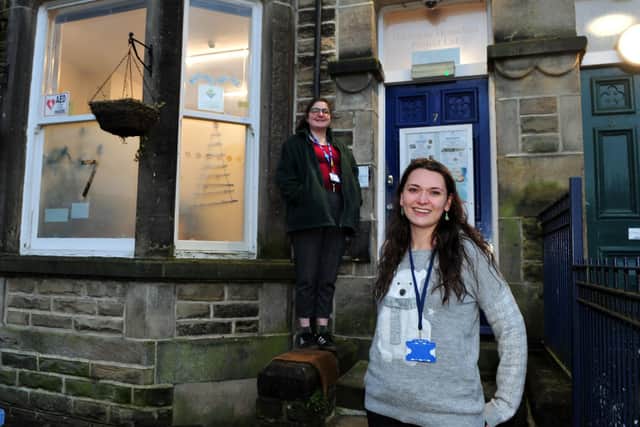 Pictured is Charlotte Fortune and Christine Thomas from the Harrogate Homeless Project.