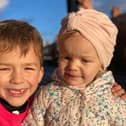 Harry Wickham and his cousin Rosie. He has already raised over £6,000 for Candlelighters.