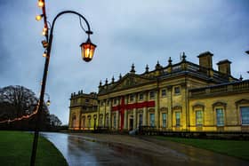 3 December  2020.....    Harewood House at Christmas.
Although the Estate is open to visitors, the house is currently closed due to Government Covid-19 restrictions,  the staff have still decked the rooms with Christmas decorations.    Picture Tony Johnson