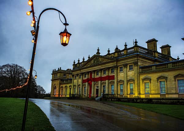 3 December  2020.....    Harewood House at Christmas.
Although the Estate is open to visitors, the house is currently closed due to Government Covid-19 restrictions,  the staff have still decked the rooms with Christmas decorations.    Picture Tony Johnson