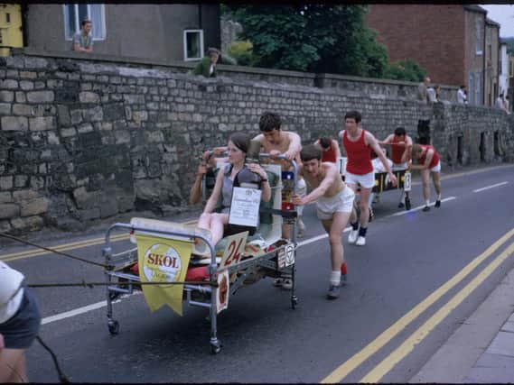 Flashback to Knaresborough Bed Race's early days in the 1960s. There is now uncertainty over next year's event.