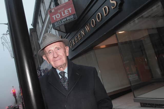 End of an era - Mr Brian Greenwood, formerly head of Greenwoods Menswear shop which closed in Parliament Street in Harrogate in 2019.