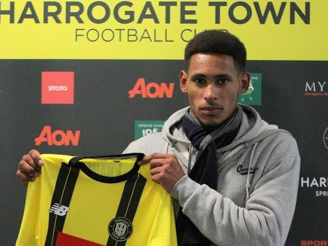 Harrogate Town announced their second signing of the January transfer window on Wednesday afternoon. Picture: Matt Kirkham