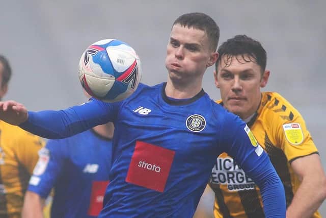 Josh McPake made his Harrogate Town debut against Cambridge United. Pictures: Matt Kirkham