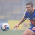 Jack Muldoon in action during Harrogate Town's League Two defeat at Cambridge United. Pictures: Matt Kirkham