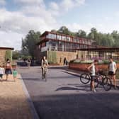 This is what the eco-friendly holiday resort could look like if plans are approved. Photo: Flaxby Park Ltd.