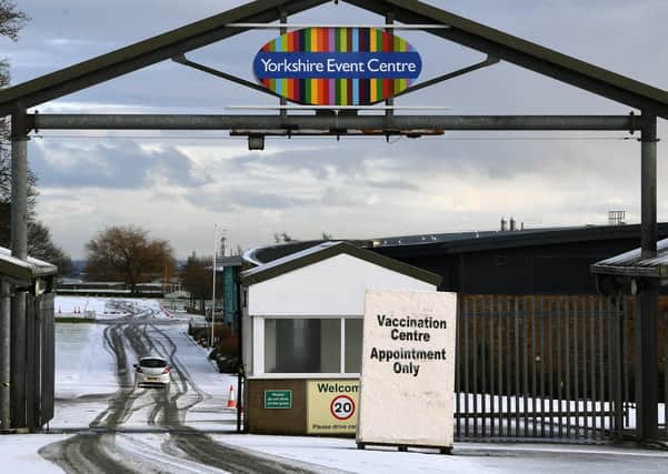 The Yorkshire Event Centre at the Great Yorkshire Showground is our local vaccination site. Photo by Jonathan Gawthorpe