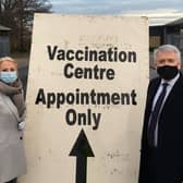 Harrogate and Knaresborough MP Andrew Jones recently visited the mass vaccination centre situated at the Great Yorkshire Showground, with Amanda Bloor, the accountable officer at NHS North Yorkshire CCG.