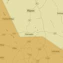 A Yellow weather warning for rain is in place for much of the Harrogate district this week as Storm Christoph sweeps the nation.