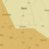 A Yellow weather warning for rain is in place for much of the Harrogate district this week as Storm Christoph sweeps the nation.