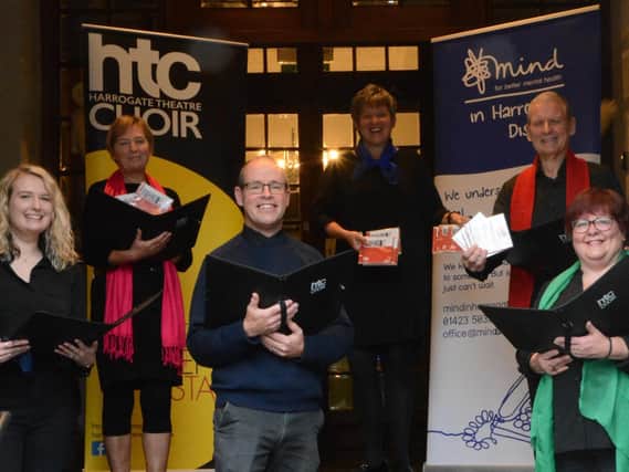 Still singing, still raising money for charity- Founded in 2010, Harrogate Theatre Choir  is the longest established theatre choir in the UK.