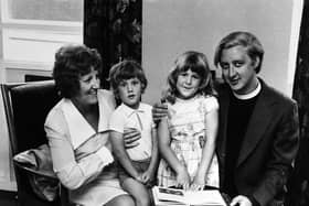 Flashback to 1975 when the Rev "Bill" Snelson was appointed Vicar of St Matthew's Church in Chapel-Allerton in Leeds at the age of 30. He is seen here at the time with his wife Beryl and children Clare (5) and Mathew (3).