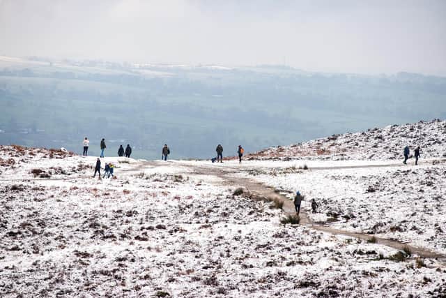 There is a Met Office amber warning in place for heavy snow across Yorkshire. Photo: Ilkley.