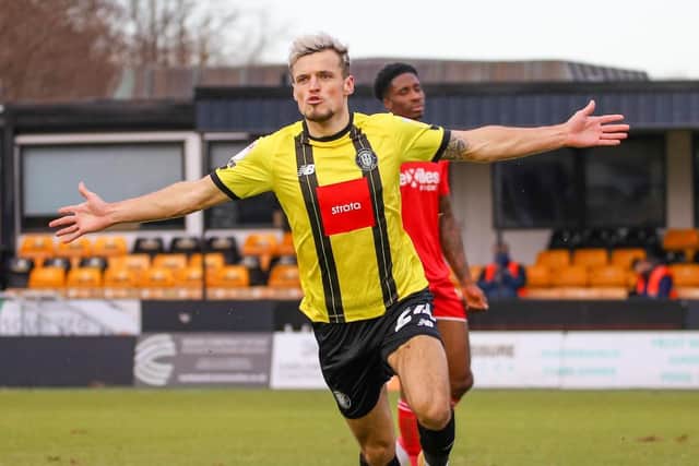 January signing Josh March has scored twice in his last two Town appearances.