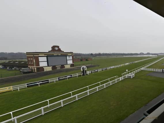 Ripon Racecourse opened as a Covid vaccine hub on Wednesday.