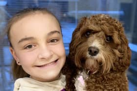 Children’s Mental Health Week - Ashville College Year 7 pupil Emilia Peers-Alton with her Cavapoo, Lottie. This photo was one of many submitted for the year group's 'Pets at Home' activity.