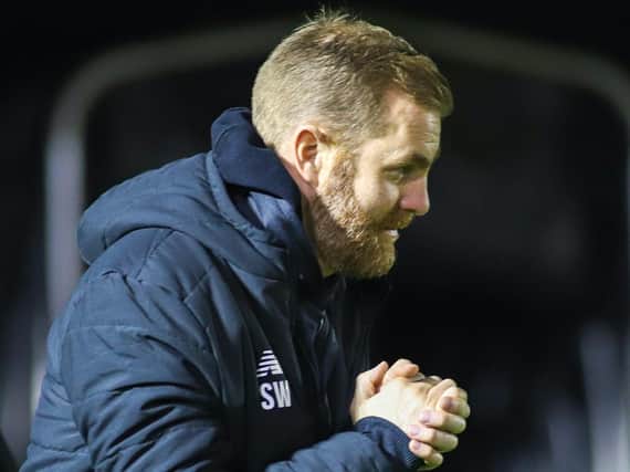 Harrogate Town manager Simon Weaver was thrilled by what he saw from his players during Tuesday's 1-0 victory over Carlisle United. Pictures: Matt Kirkham