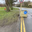 Damage to the Stray - Tyre marks caused by cars trying to avoid new environmental measures at West Park. (Picture courtesy of the Stray Defence Association).