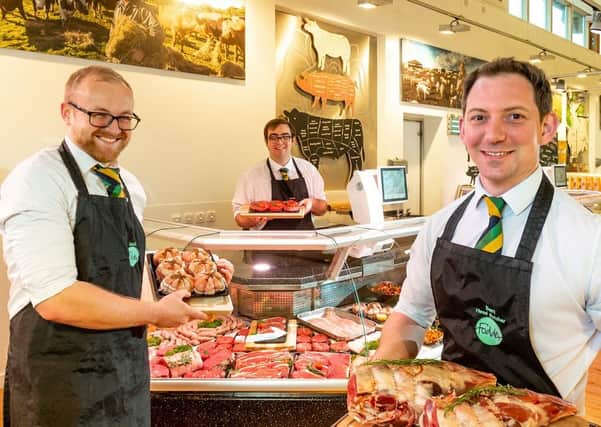 The butchery team (l to r) Jack Holden, James Marks and Ben Turnbull at Fodder in Harrogate. PHOTO: Simon Dewhurst Photography.