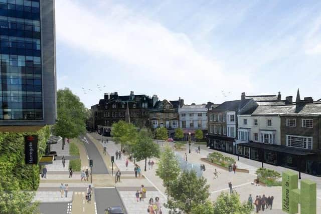 Plans to regenerate the Station Parade area of Harrogate have been revealed by North Yorkshire County Council.