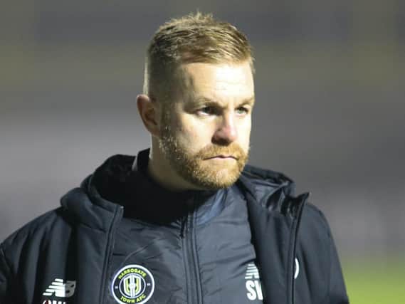 Harrogate Town manager Simon Weaver. Pictures: Matt Kirkham