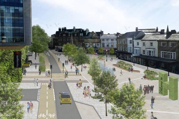 This is how Harrogate's Station Parade could look if the £7.9m project is supported.