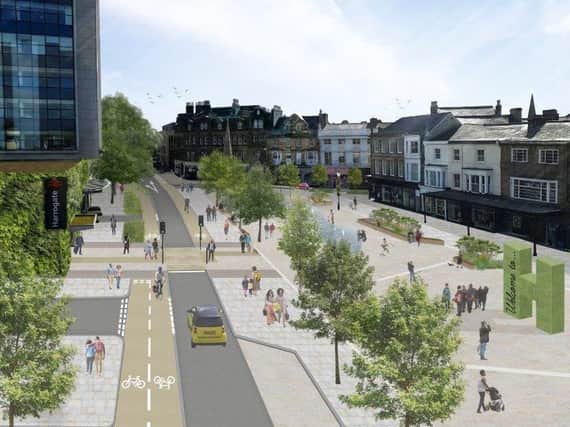 A new vision of Harrogate town centre - How Station Parade might look if the £7.9 million Gateway project goes ahead.