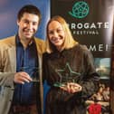 Flashback - Harrogate Film Festival founder Adam Chandler with one of the winning filmmakers from a previous year of the event's popular international filmmakers competition.