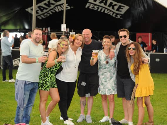 Flashback to 2019, the last time Harrogate Fake Festival took place and a nice photo of crowd members the Gunter family enjoying the event. (Picture Gerard Binks)