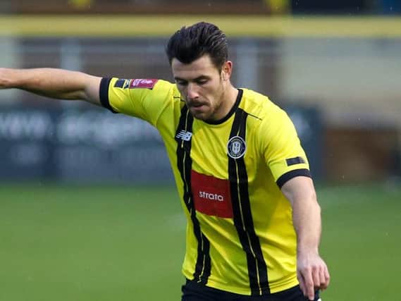 Harrogate Town centre-half Connor Hall. Pictures: Matt Kirkham
