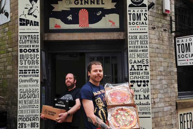 Pictured from left Toby Smith and George Mcleod from Major Tom's in Harrogate.