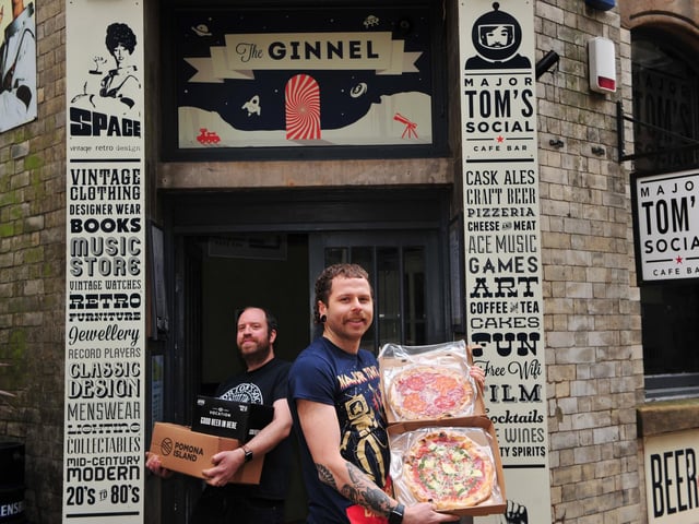 Pictured from left Toby Smith and George Mcleod from Major Tom's in Harrogate.