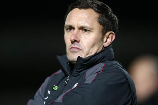 Mariners boss Paul Hurst. Picture: Getty Images