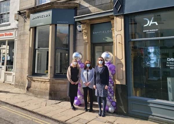 Darryl Taylor Optometrists and Samantha Parker Optometrists - both in Knaresborough - have merged and become part of the Bayfields Opticians and Audiologists. Pictured (l to r): practice manager Sarah Mills, receptionist Carole Ratcliffe, and optometrist Samantha Parker.