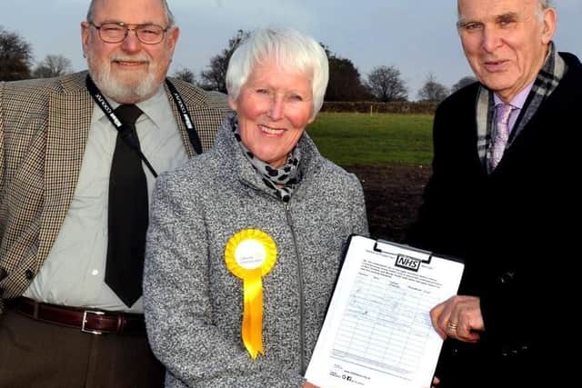 Coun Pat Marsh, leader of the Liberal Democrats on Harrogate Borough Council, pictured centre, said the Budget has not addressed the underlying crisis on the high street.