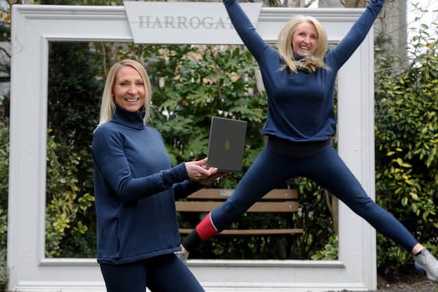 Pictured from left: Claire Eccles and Louise Annat, the faces behind Heaven & Hell Fitness. Picture: Gerard Binks.