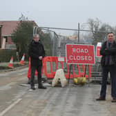 Pictured from left are concerned residents David Siddans and David Parry on Whinney Lane, Harrogate.