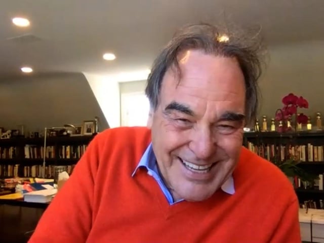 Film director Oliver Stone who features in a top billed event at this year's Harrogate Film Festival.